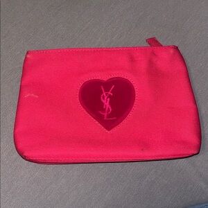 Yves Saint Laurent Bold Pink Cosmetic Bag
